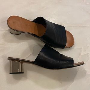 Robert Clergerie mirrored heel sandals